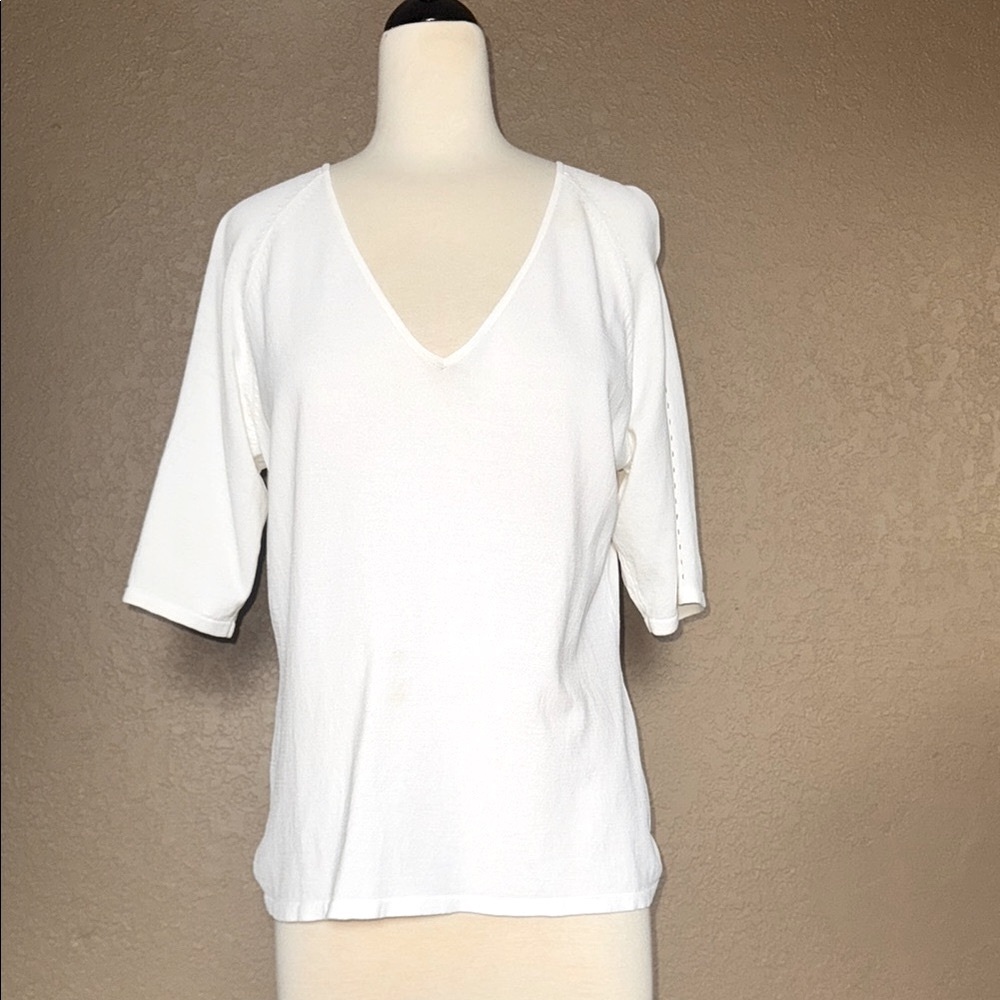 AK Anne Klein V-Neck Top